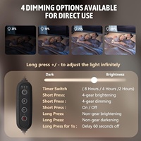 Meilleure vente : Lampe de table en bois de bambou avec diffuseur d'arômes, réglable en hauteur, avec minuterie et variateur d'intensité, diffuseur de flamme invisible pour salon