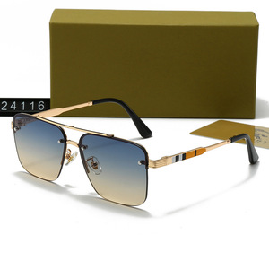 Gafas de Sol Unisex Nuevas 2026, Moda Clásica, Estilo <span class=keywords><strong>Caballero</strong></span>, Metal, Tendencia, Gafas <span class=keywords><strong>para</strong></span> Conducir, Viajar, Casuales, 24116 - Product Image 4