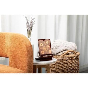Support d'affichage modulaire en bois pour disques vinyles, avec clips plats pour rangement de CD - Product Image 2