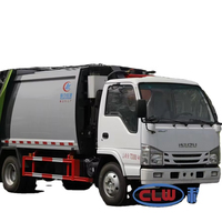 Camion Compacteur de Déchets Diesel Manuel ISUZU Japon 3-5 CBM Euro 4 Capacité 3T Garantie 1 An Restaurant Commerce de Détail 4x2 Neuf Occasion