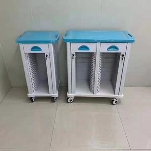 Carrito de almacenamiento de plástico para historias clínicas con cajones y ruedas para uso en oficina - Product Image 4