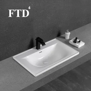 Komende Teller Top Toilet Badkamer Wastafel Onderbouw Kast Marmeren Wastafel Solid Surface Vanity Sink