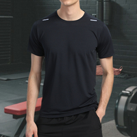 Ensemble de Shorts et T-Shirt de Compression de Sport Respirant et Léger à Motif Uni pour Homme, Survêtement d'Été