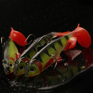 Señuelo Blando de 8cm y 16g para Pesca en Agua Dulce, Cebo de Agua Media con Patrón de Pez, Señuelos Biónicos Suaves con Forma de Pez - Product Image 2