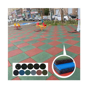 Nhà Máy Giá lối đi cao su sàn chống trượt không độc hại sân chơi ngoài trời phòng tập thể dục cao su sàn gạch mat - Product Image 2