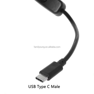 Cable de extensión USB tipo C macho a hembra con interruptor 501 para <span class=keywords><strong>Raspberry</strong></span> <span class=keywords><strong>Pi</strong></span> 4 Android Extensión de fuente de alimentación eléctrica USB C - Product Image 4