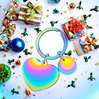 Cadeau promotionnel, plectre de guitare portable en acier inoxydable tendance avec porte-clés, imperméable et léger pour guitare acoustique/électrique