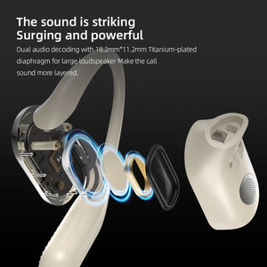Casque de jeu avec micro, écouteurs sans fil BT 5.4, faible latence 30 ms, suppression du bruit, écouteurs TWS, étui de charge LED translucide - Product Image 3