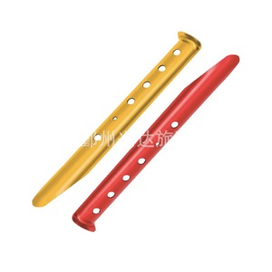 Picots de tente en U Ningbo, pointes à neige de 31 cm en alliage d'aluminium, pour camping en extérieur, options de couleurs rouge, bleu, orange - Product Image 1