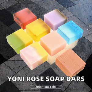 Jabones Artesanales de Rosa para Baño Íntimo Yoni, Etiqueta Privada, pH Equilibrado, Lavado Femenino Blanqueador, 100g, Jabón Limpiador Anti-Olor, Set - Product Image 2