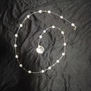 Tenda di perline di cristallo <span class=keywords><strong>da</strong></span> sposa 1 metri di lunghezza posizionamento bead Wedding <span class=keywords><strong>sala</strong></span> decorazione del soffitto - Product Image 3