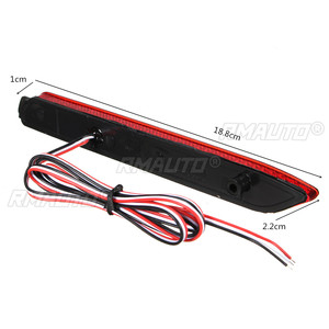 ไฟท้าย LED คู่สำหรับกันชนหลังรถยนต์ Lexus IS-F GX470 RX300 ไฟสะท้อนแสงเบรกแบบ LED สำหรับกันชนหลัง สไตล์ OEM เลนส์สีแดง - Product Image 6