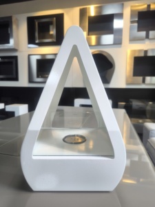 Chimenea <span class=keywords><strong>de</strong></span> Bioetanol Moderna <span class=keywords><strong>de</strong></span> Acero, Independiente, para Mesa, sin Humo, Ecológica, para Sala <span class=keywords><strong>de</strong></span> Estar, Villa - Product Image 1