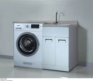 Gabinetto moderno della lavatrice del lavandino di lavanderia indipendente impermeabile del bagno del gabinetto di lavanderia