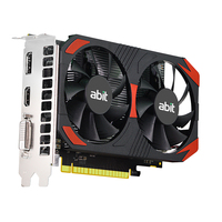 Carte graphique Abit GeForce GTX 1050 Ti 4 Go à ventilateur unique, GDDR5, compatible HDMI DVI DP, pour jeux sur ordinateur de bureau