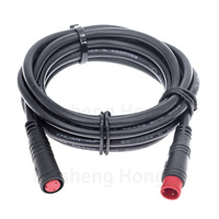 Câble d'extension Julet Ebike mâle-femelle 2/3/4/5/6 broches avec connecteur étanche pour affichage, accélérateur et frein