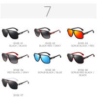 Lunettes de soleil de sport unisexes DUBERY, polarisées UV400, de haute qualité, monture en PC miroir TAC, ultralégères, pour l'extérieur, D103