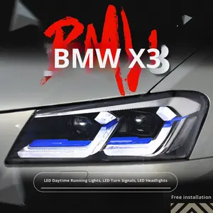 Para X3 F25 2011-2013 montaje de faros LED luces de circulación diurna lente de señal de giro 12V nuevo 6000K IP67 impermeable - Product Image 5