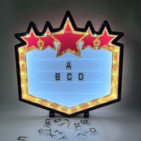 Logo personnalisé DIY babillard classique lettres signe LED lueur Champagne Glorifier présentateur de bouteille pour discothèque Bar affichage VIP