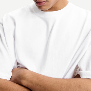 T-shirt blanc surdimensionné personnalisé à manches courtes <span class=keywords><strong>col</strong></span> <span class=keywords><strong>rond</strong></span> respirant t-shirt hommes impression numérique T-shirts - Product Image 3