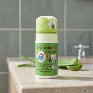 <b>CRYSTAL</b> FRESH Made Thailand 60ml Natural Herbal Organic Antiperspirant Liquid <b>Deodorant</b> Roll-on for Women - Product Image 4