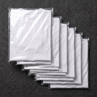 Pochettes transparentes en plastique pour vêtements, sacs poly transparents pour chemises rayées, vêtements tissés, exécution des commandes e-commerce