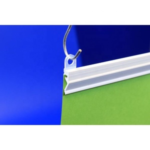 Hookei Promotion <b>Plastic</b> PVC Hanging Sign Label Banner Snap Poster Hanger Clips <b>Strips</b> Rail for Advertising - Product Image 1