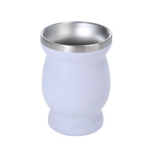 Stylish 8oz Yerba Mate Cup Stainless Steel Modern Coffee Tea <b>Drinking</b> Mug - Product Image 4