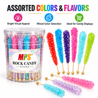 Bâtonnets de bonbons en cristal MPS, bonbons durs sucrés, sucettes, collations avec des saveurs fortes, assortiment de bonbons emballés individuellement