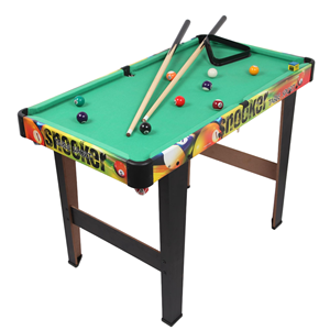 Prix usine 35 pouces jouets de sport en bois maison billard/billard ensemble de table pour enfants avec queue de billard bâton brosse et triangle craie - Product Image 2