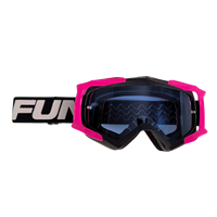 Masque Enduro anti-buée de type 18, masques de fête noirs/roses