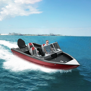 Nuevo 16ft Aluminio Lujo Velocidad Barco Pesca Power Jet Consola Lago Río Inflable Deporte Estilo 4,5 m Longitud Fuera de borda Incluido - Product Image 1