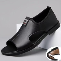 Sandales respirantes en microfibre Roman pour hommes, nouveau style d'été, chaussures de plage décontractées, tendance pour l'extérieur