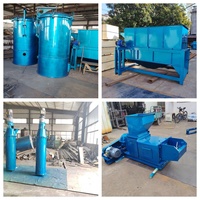 Klein formaat palmolie-extractiemachine (1 tot 3 ton/uur) met hoge olieproductie voor de verwerking van palmvruchten en olieproductie.