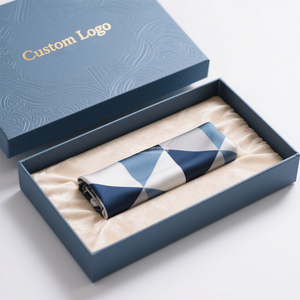 Thiết kế cá nhân vật liệu mờ Khăn lụa Đóng gói hộp tùy chỉnh quần áo nắp và hộp cơ sở với chèn - Product Image 2