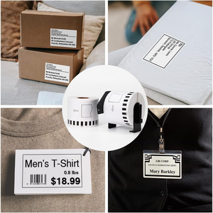 Tương thích DK-2205 liên tục trống trực tiếp địa chỉ nhiệt Nhãn dán nhãn 2.4 inch x 100Feet với anh trai QL máy in nhãn - Product Image 6