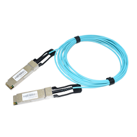 Transceiver Serat Optik 40G QSFP+ ke QSFP AOC 850nm 5M untuk Jaringan FTTX dengan Garansi 3 Tahun