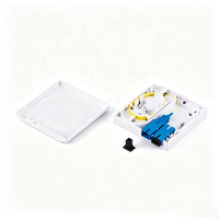 Boîtier terminal fibre optique FTTH 86 Type 2 ports, montage mural ou sur table, plaque frontale Roseta Optica pour adaptateur LC SC, câblage optique intérieur