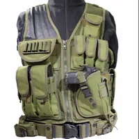 Военный тактический жилет унисекс с системой «Молле», уличный игровой жилет, регулируемый спортивный жилет для игровых тренировок, куртка