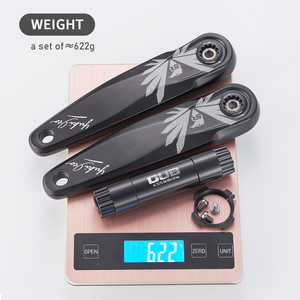 ชุดจานปั่นจักรยานเสือภูเขา/เสือหมอบ ขนาด 170 มม. ทำจากวัสดุอัลลอย 6061-T6 แบบกลวงขึ้นรูป พร้อมจานหน้า 30/34/38 ฟัน - Product Image 6