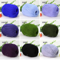 Vente flash, fil à tricoter et à crocheter à la main, 100g, 6 brins, mélange de coton et d'acrylique multicolore