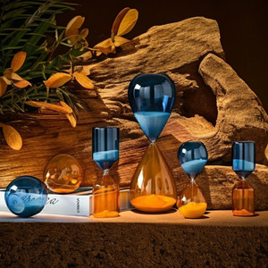 Nouvelle horloge à sable créative en verre, minuteur de 3 à 60 minutes, forme goutte d'eau personnalisée pour la décoration intérieure - Product Image 4
