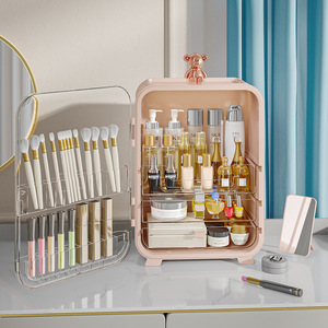 Cosmetic Storage Box With Drawers Large Capacity Desktop Organizer For Lipstick Skincare Products - Product Image 2
