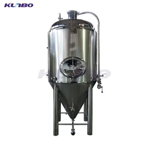 KUNBO Pembuat Bir Anggur Stainless Steel 2000L, Barel Pot Fermenter Kerucut Bir