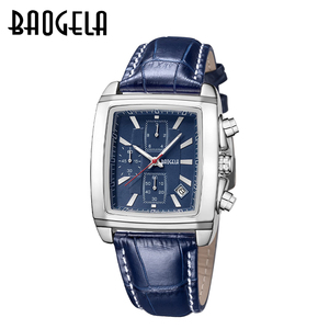 นาฬิกาข้อมือผู้ชาย <span class=keywords><strong>Baogela</strong></span> 22607 แบบดรอปชิป OEM สายหนังแท้ ดีไซน์สวยงาม กันน้ำ พร้อมโครโนมิเตอร์ มีสินค้าในสต็อก เหมาะสำหรับธุรกิจ - Product Image 2
