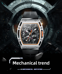 1Customized Luxury Stainless Steel Miyota <b>Automatic</b> Mechanical Water Resistant <b>Chronograph</b> Men's Watch Pointer Dial 20mm Band - Product Image 2