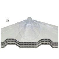 Lámina de Techo Corrugada de PVC Industrial Ignífuga, Blanca, Impermeable, de 10 mm de Espesor, para Techos de Cobertizos