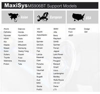 AUTEL-escáner automático MaxiSys MS906BT, versión en inglés y actualización de software de un año