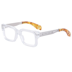 98159 nueva moda gafas cuadradas gafas marco de metal hombres <span class=keywords><strong>retro</strong></span> clásico marcos ópticos 2024 - Product Image 4