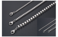 Chaîne décorative de maillon de chaîne pour collier de boîte moderne